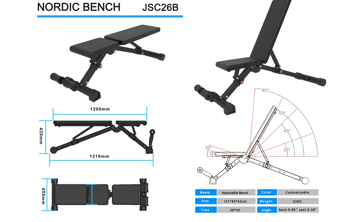 JSC26B Nordic Bench — Nordic Benches