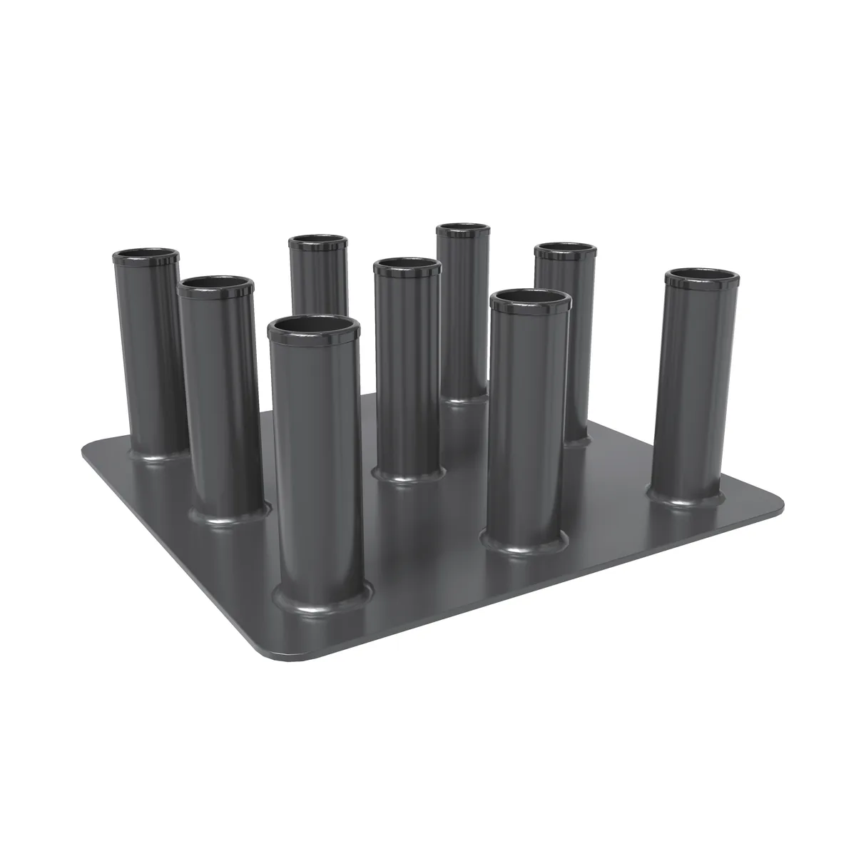 PAT-55 9 Peg Plate Base — Rack & Machine Accessories