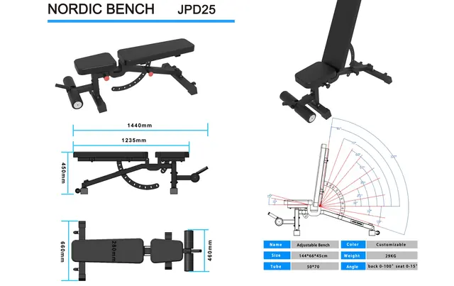 JPD25 Nordic Bench — Nordic Benches