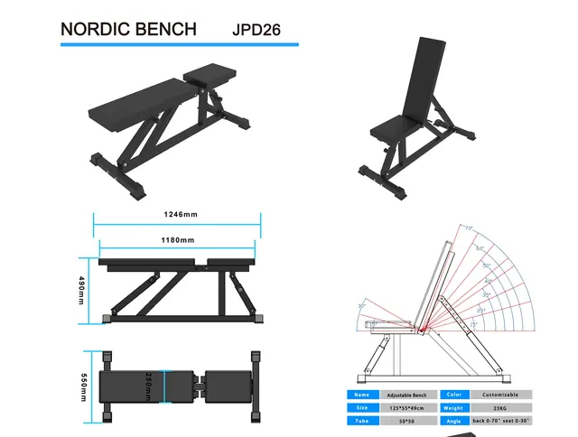 JPD26 Nordic Bench — Nordic Benches