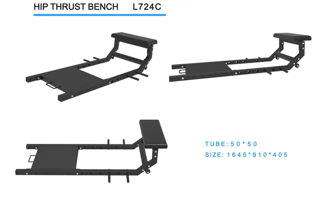 L724C HIP Thrust Bench — Hip Thrust Benches