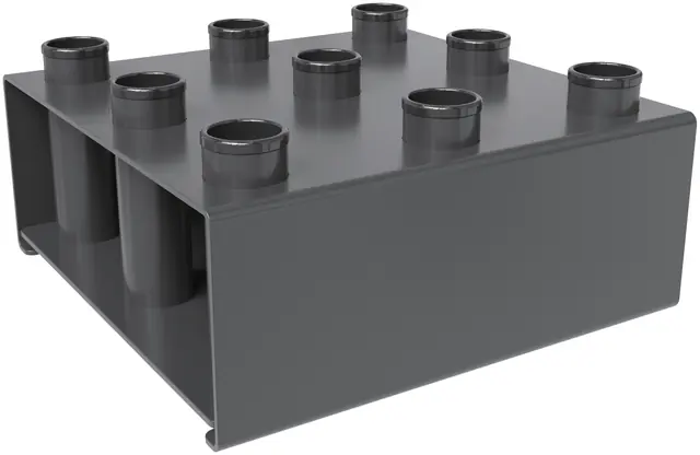 PAT-43 9 Slot Plate Rack — Rack & Machine Accessories